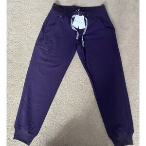FIGS Women's Technical Collection Purple Jam Scrub Pants, Medium Petite ZAMORA